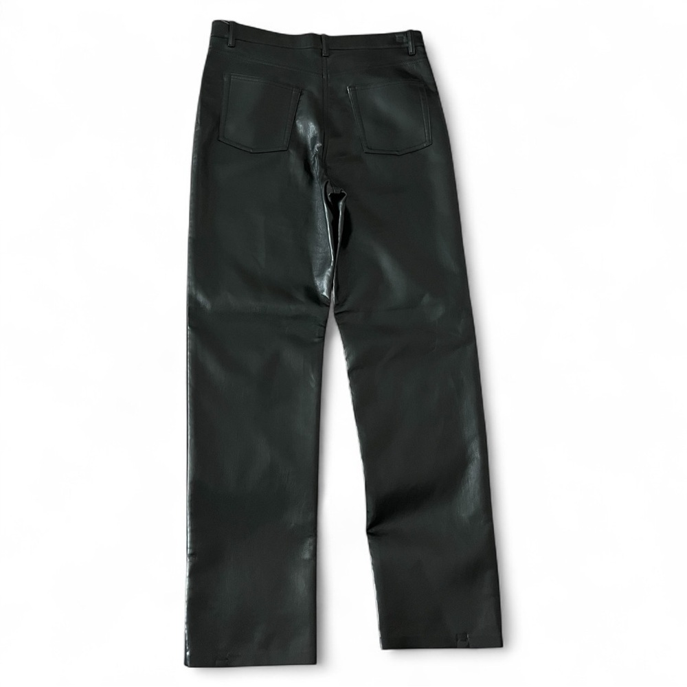 Aritzia Wilfred Melina Pant High Waisted Vegan Leather Black Trousers - Picture 3 of 4